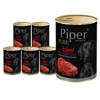 Mokra karma dla psa alergika Piper Pure z wołowiną i ryżem brązowym zestaw 12 x 400 g